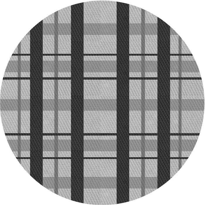 Square Patterned Cloud Gray Rug, pat2719gry