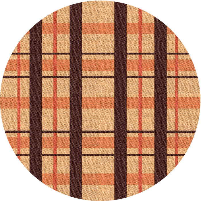 Square Machine Washable Transitional Orange Rug in a Living Room, wshpat2719org