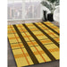 Patterned Saddle Brown Rug in Family Room, pat2719yw