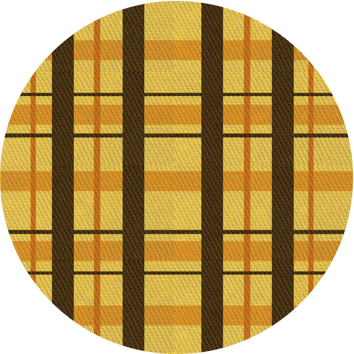 Square Machine Washable Transitional Saddle Brown Rug in a Living Room, wshpat2719yw