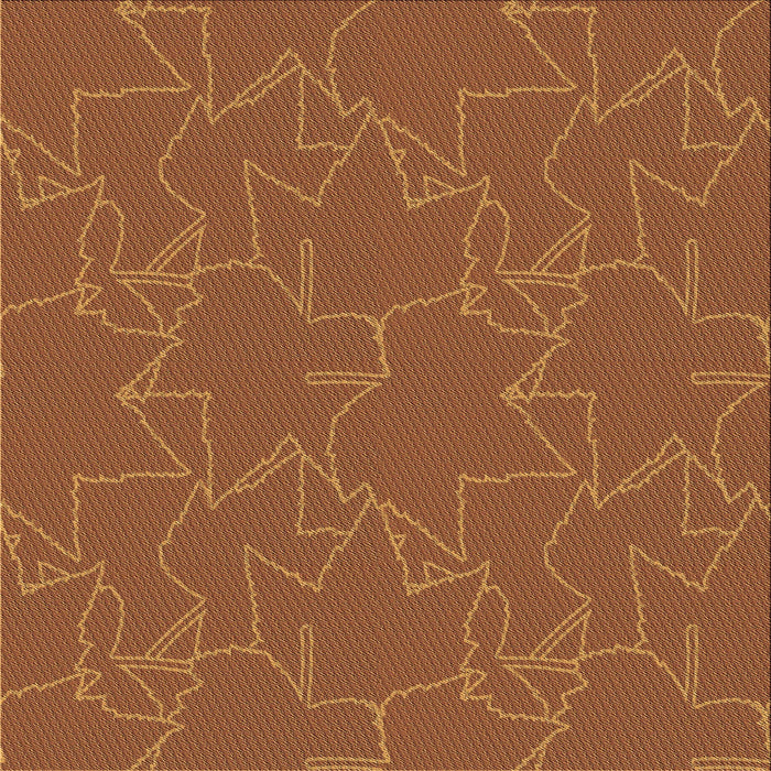 Round Patterned Orange Rug, pat272brn