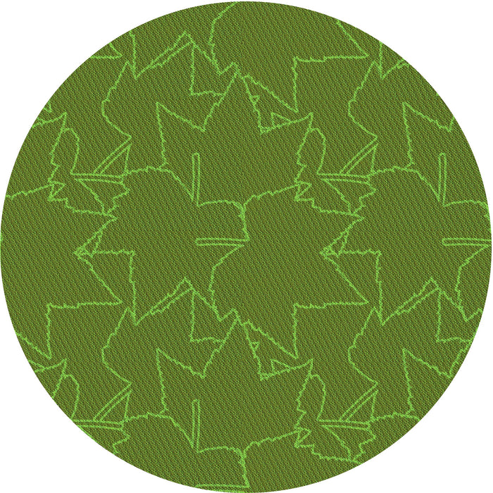 Square Machine Washable Transitional Seaweed Green Rug in a Living Room, wshpat272grn