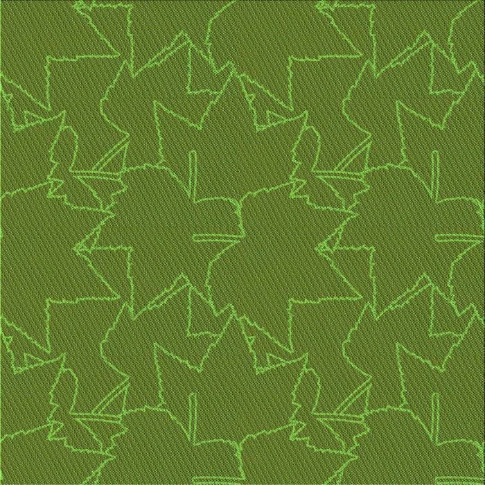 Round Patterned Seaweed Green Rug, pat272grn