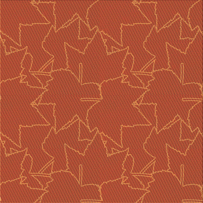 Round Patterned Orange Red Orange Rug, pat272org