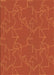 Patterned Orange Red Orange Rug, pat272org