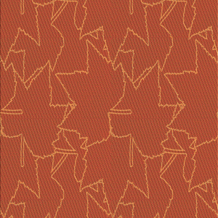 Patterned Orange Red Orange Rug, pat272org