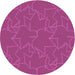 Square Patterned Neon Pink Rug, pat272pur