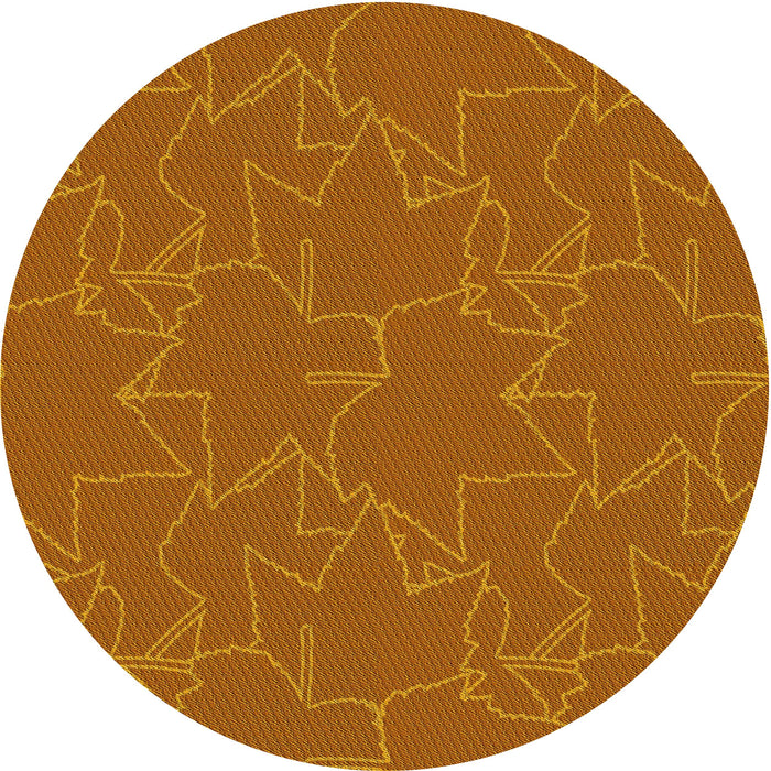 Square Patterned Neon Orange Rug, pat272yw