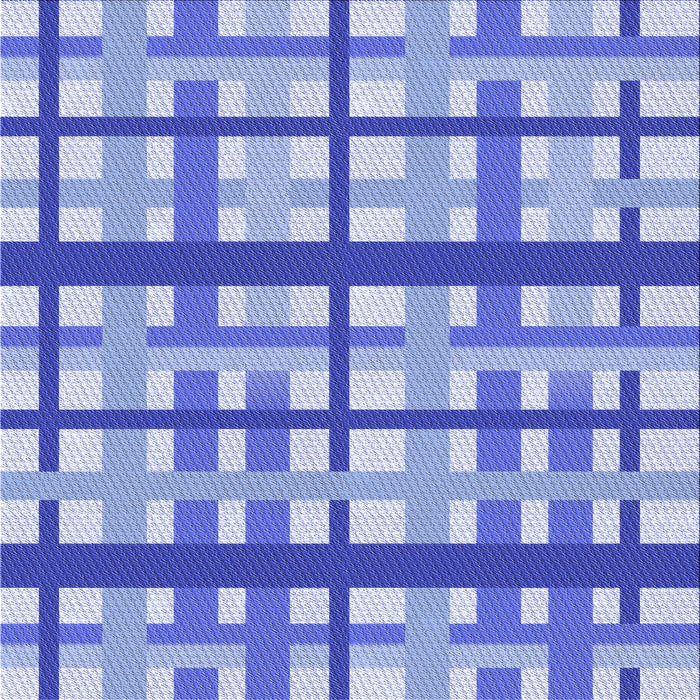 Round Patterned Blue Rug, pat2720blu