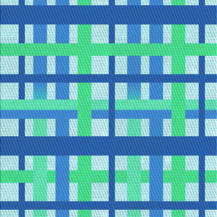 Patterned Neon Blue Rug, pat2720lblu
