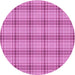 Square Patterned Violet Purple Rug, pat2721pur