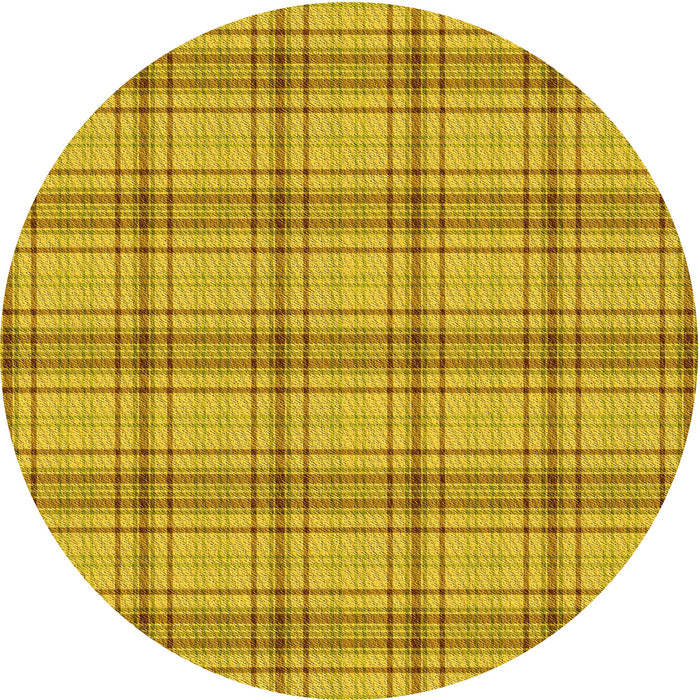 Square Machine Washable Transitional Deep Yellow Rug in a Living Room, wshpat2721yw