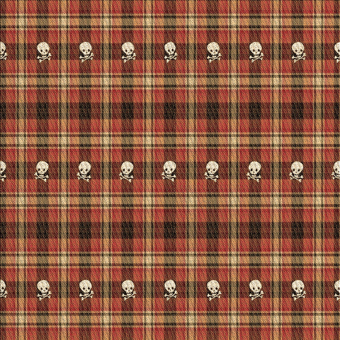 Patterned Tomato Red Rug, pat2722brn