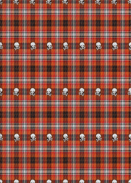 Patterned Copper Red Pink Novelty Rug, pat2722