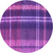 Square Machine Washable Transitional Crimson Purple Rug in a Living Room, wshpat2723pur