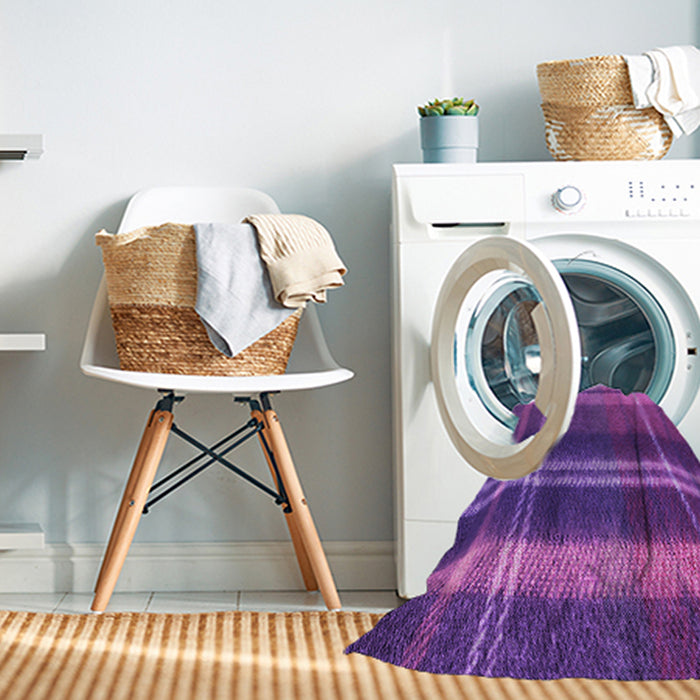 Machine Washable Transitional Crimson Purple Rug in a Washing Machine, wshpat2723pur