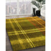 Patterned Dark Bronze Brown Rug in Family Room, pat2723yw