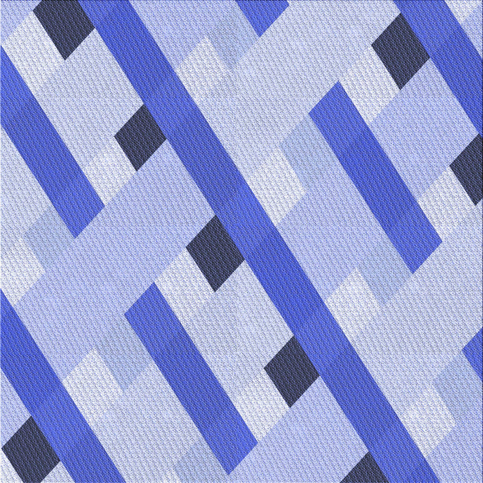 Round Patterned Royal Blue Rug, pat2724blu