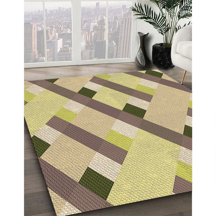 Patterned Brown Rug in Family Room, pat2724brn