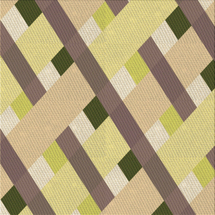 Round Patterned Brown Rug, pat2724brn