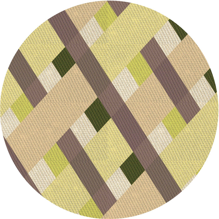 Square Patterned Brown Rug, pat2724brn