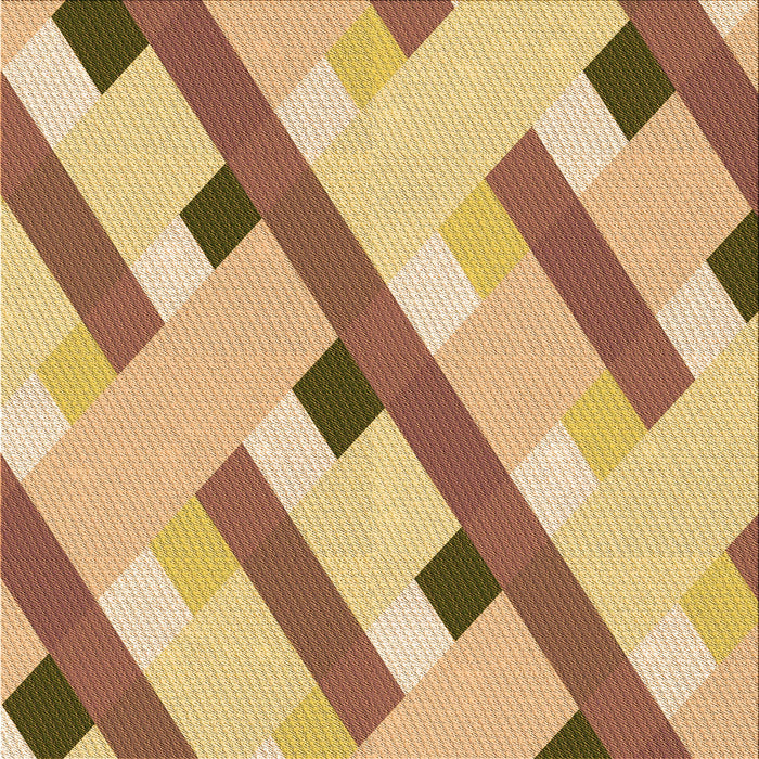 Round Patterned Red Rug, pat2724org