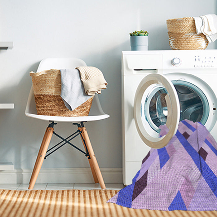 Machine Washable Transitional Mauve Purple Rug in a Washing Machine, wshpat2724pur