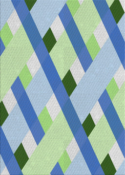 Patterned Steel Blue Novelty Rug, pat2724