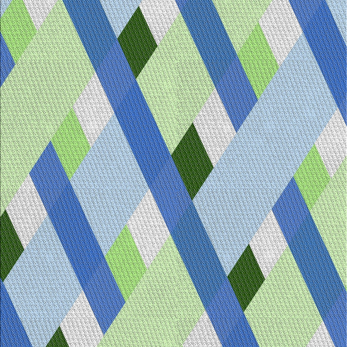 Patterned Steel Blue Novelty Rug, pat2724