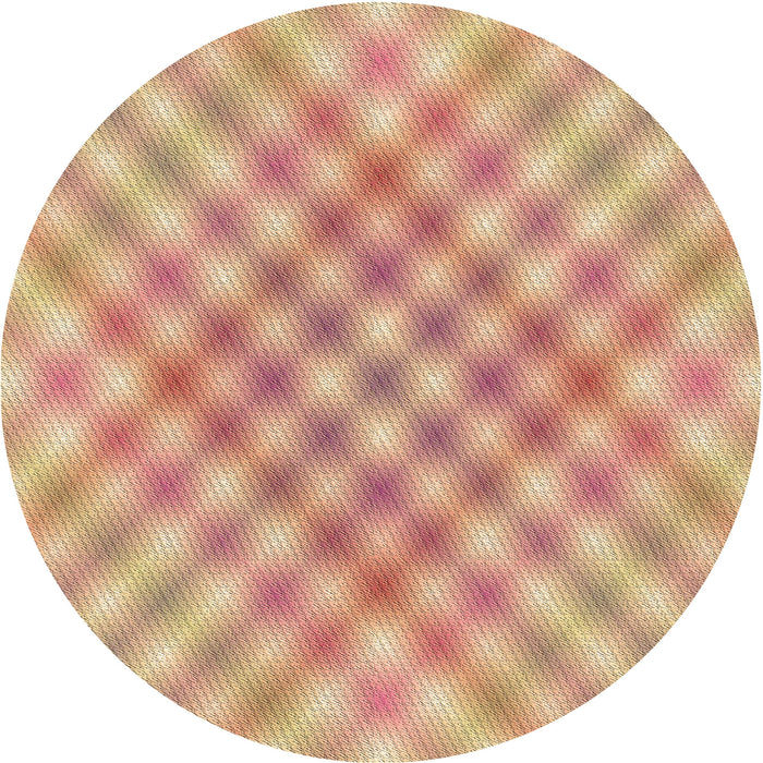 Square Patterned Orange Rug, pat2725brn