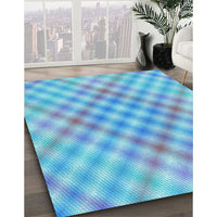 Patterned Blue Rug, pat2725lblu