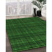 Machine Washable Transitional Green Rug in a Family Room, wshpat2726grn