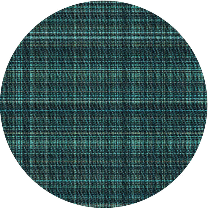 Square Machine Washable Transitional Teal Green Rug in a Living Room, wshpat2726lblu