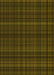 Patterned Dark Yellow Green Rug, pat2726yw