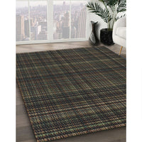 Patterned Mid Gray Novelty Rug, pat2726