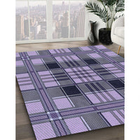 Patterned Blue Rug, pat2727blu