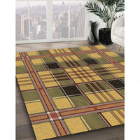 Patterned Red Brown Rug, pat2727brn