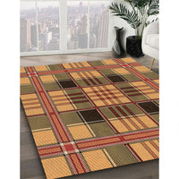 Patterned Orange Rug, pat2727org