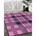 Machine Washable Transitional Violet Purple Rug in a Family Room, wshpat2727pur