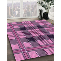 Patterned Violet Purple Rug, pat2727pur