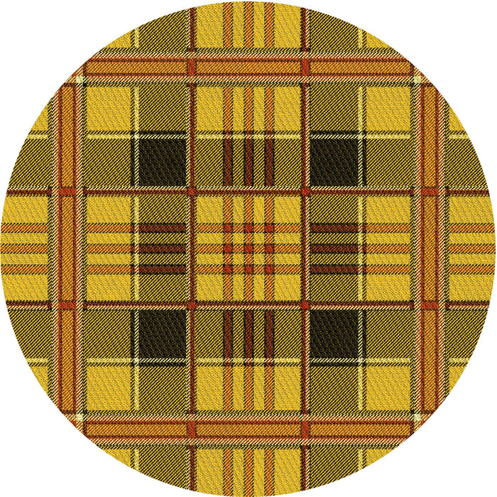 Square Patterned Red Brown Rug, pat2727yw