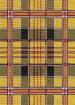 Patterned Golden Brown Yellow Novelty Rug, pat2727