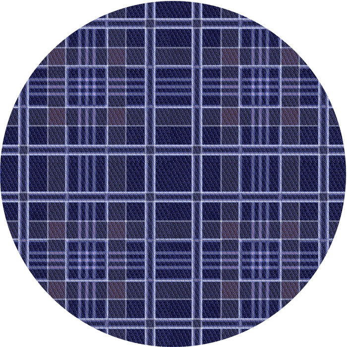 Square Patterned Slate Blue Rug, pat2728blu