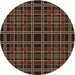 Square Patterned Light Brown Rug, pat2728brn