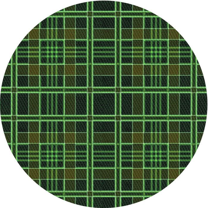 Square Machine Washable Transitional Dark Lime Green Rug in a Living Room, wshpat2728grn