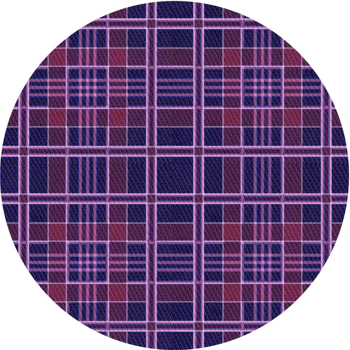 Square Patterned Dark Orchid Purple Rug, pat2728pur