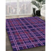 Patterned Dark Orchid Purple Rug in Family Room, pat2728pur