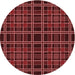 Square Patterned Red Rug, pat2728rd