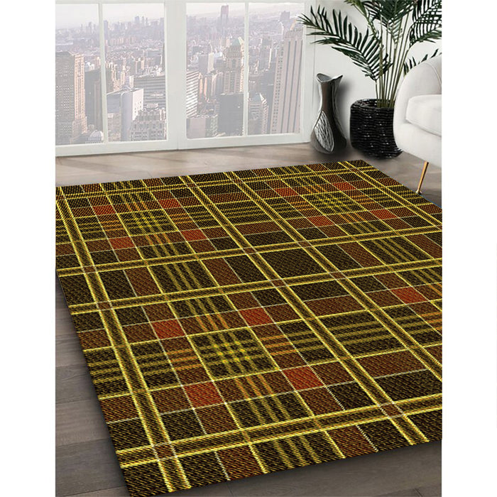 Machine Washable Transitional Night Red Rug in a Family Room, wshpat2728yw