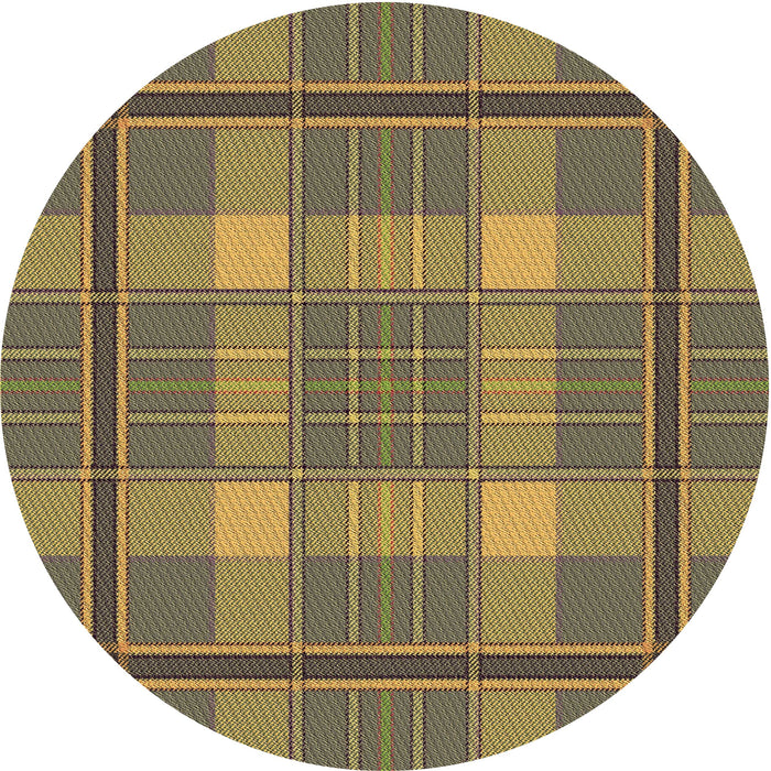 Square Patterned Dark Brown Rug, pat2729brn